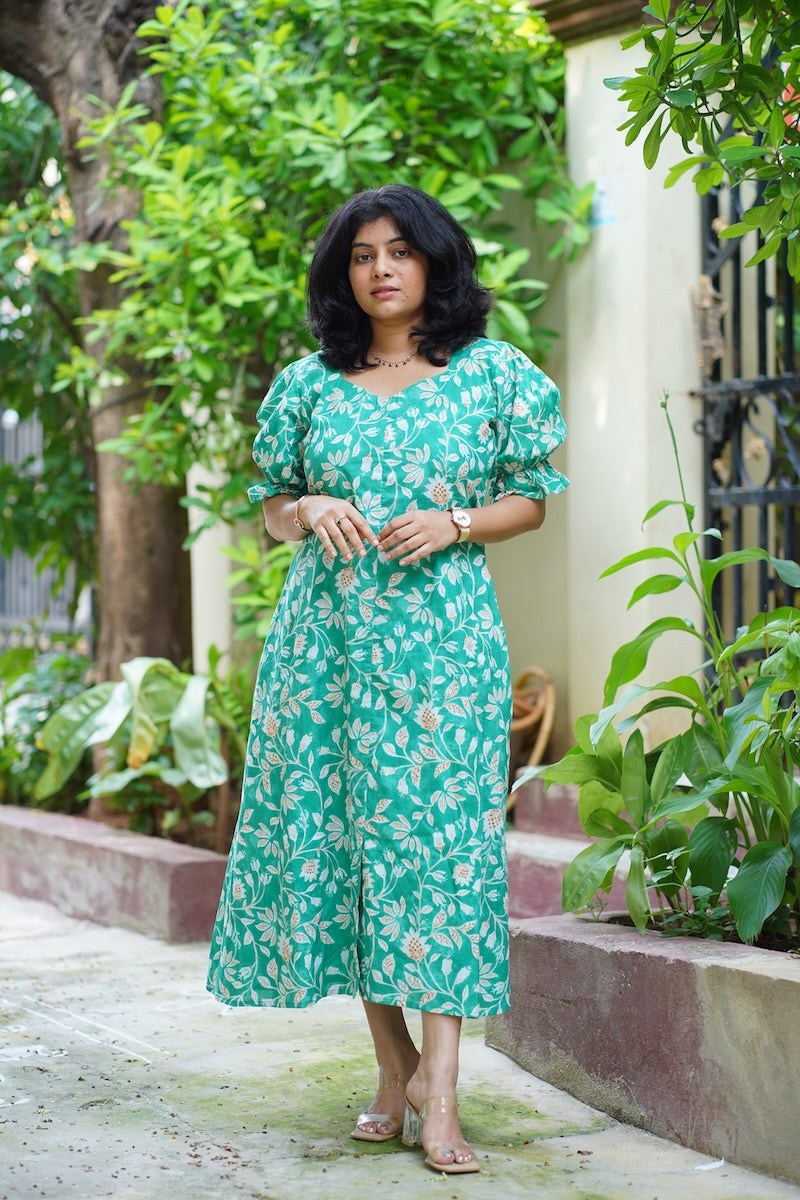 ferny aline cotton dress