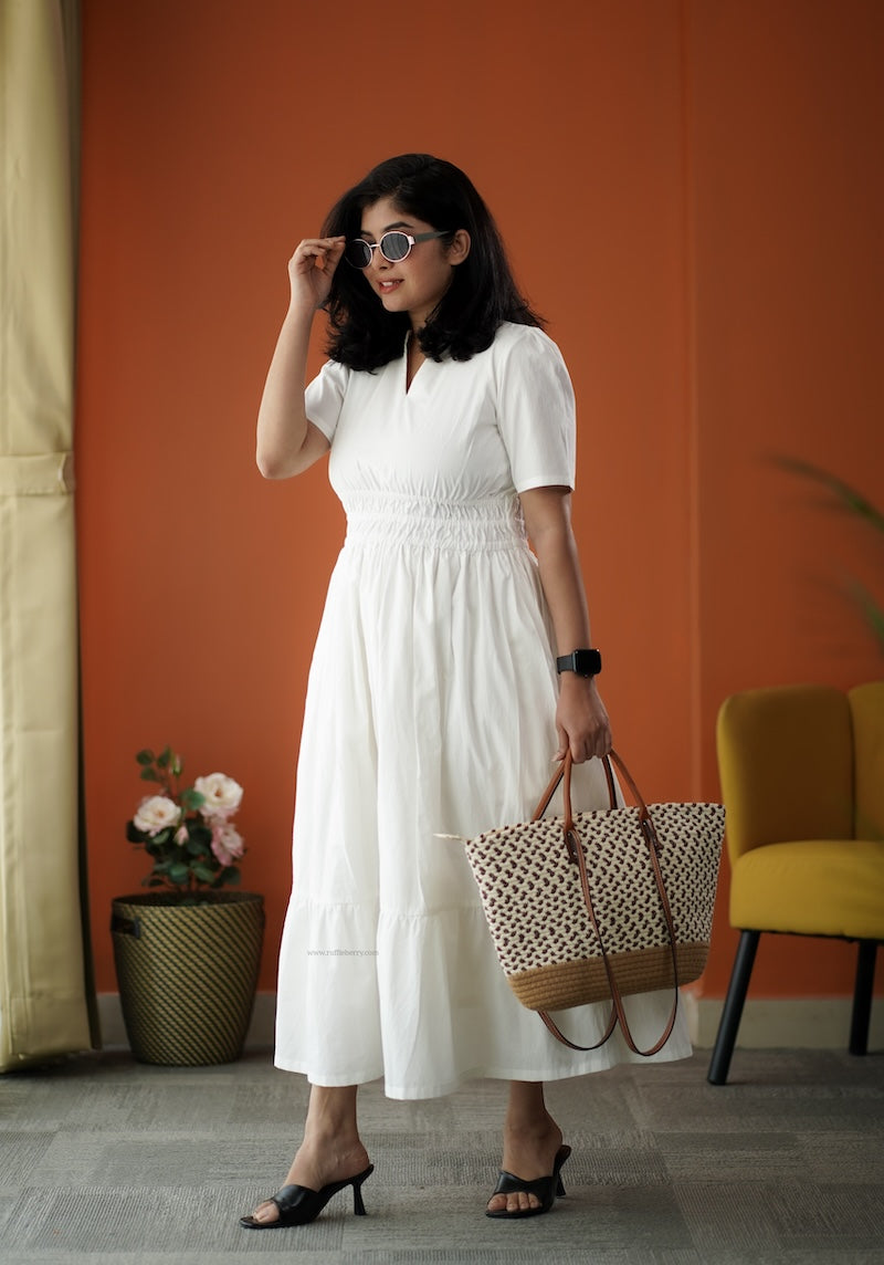 Daisy Cotton Tier Dress – Ruffleberry