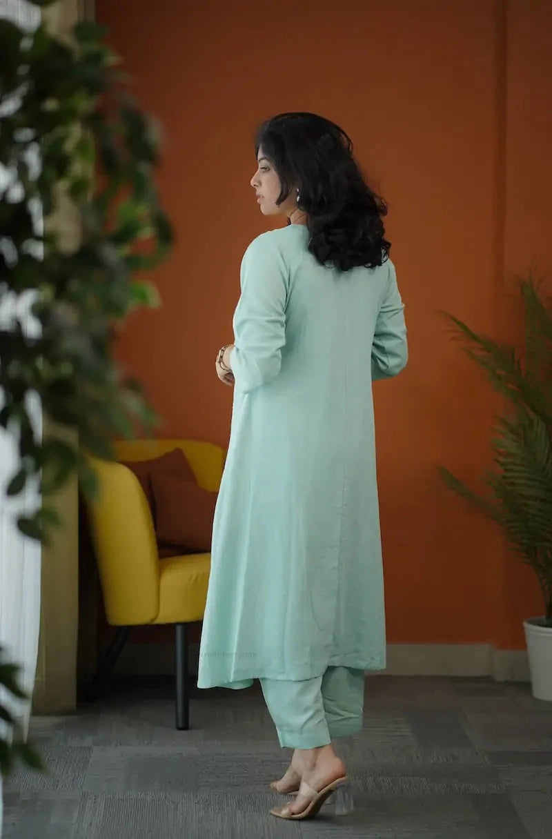 sakhi embroidered cotton co-ord set