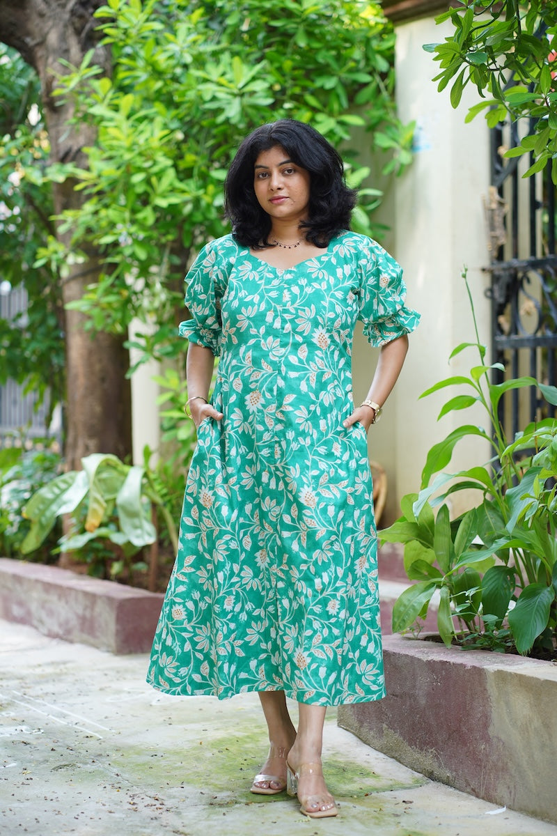 ferny aline cotton dress