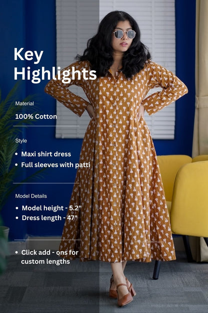 Maple Cotton Shirt Dress