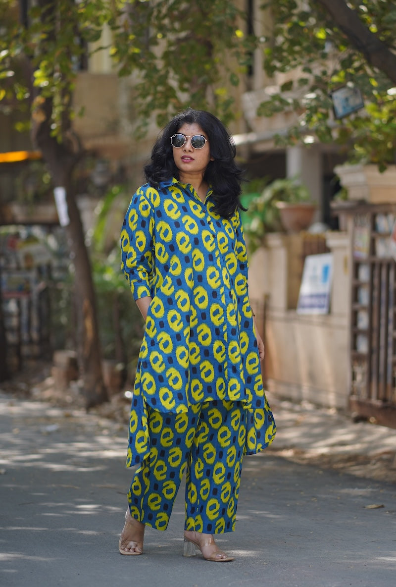 roohi e-print cotton co-ord set