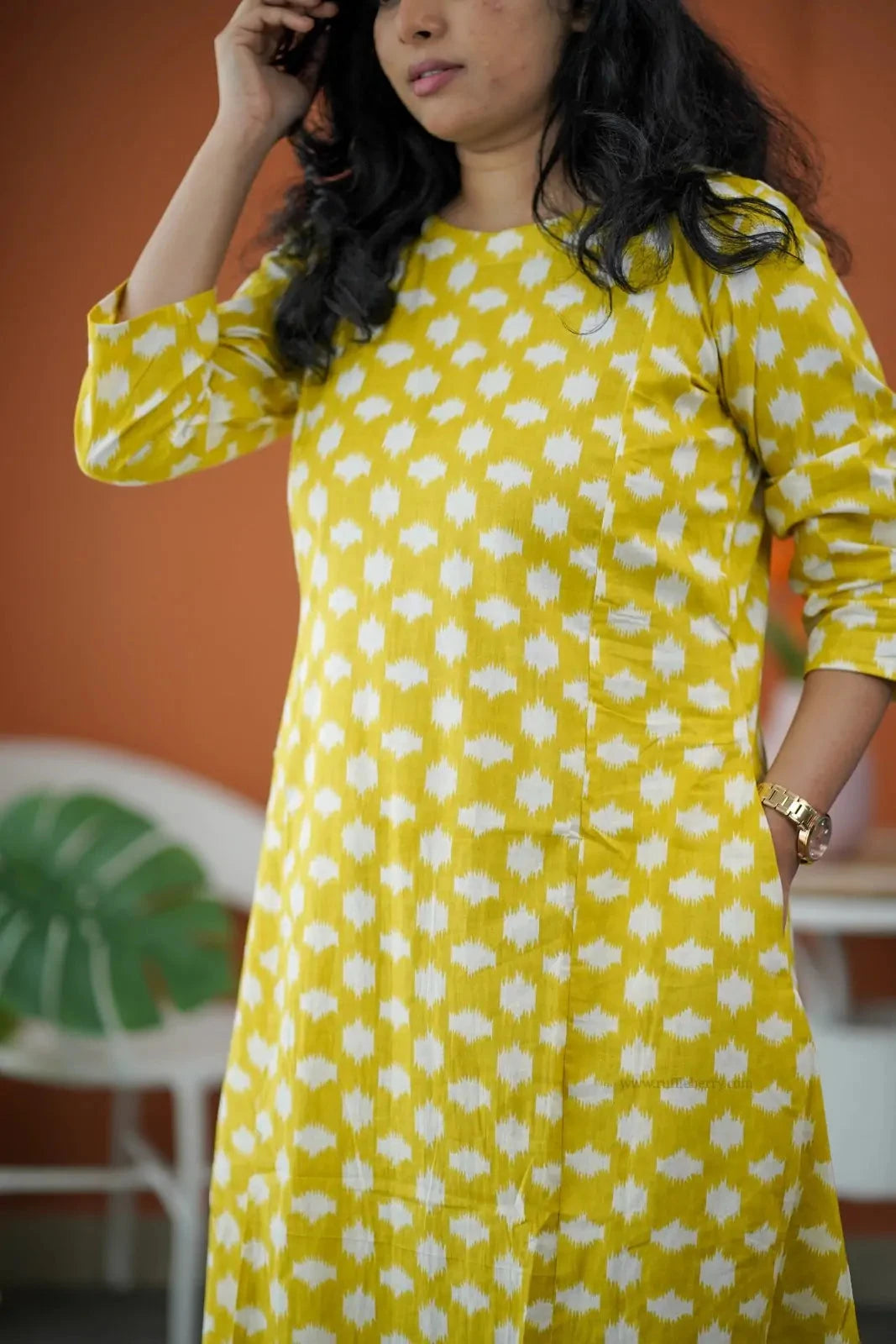 Niva Yellow Cotton Co-ord Set