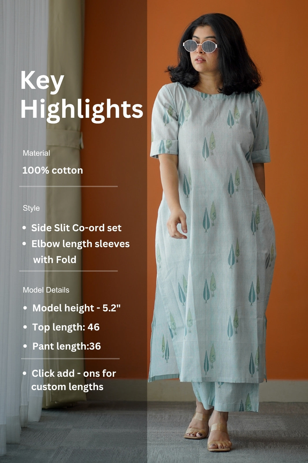 bloom pinetree cotton co-ord set