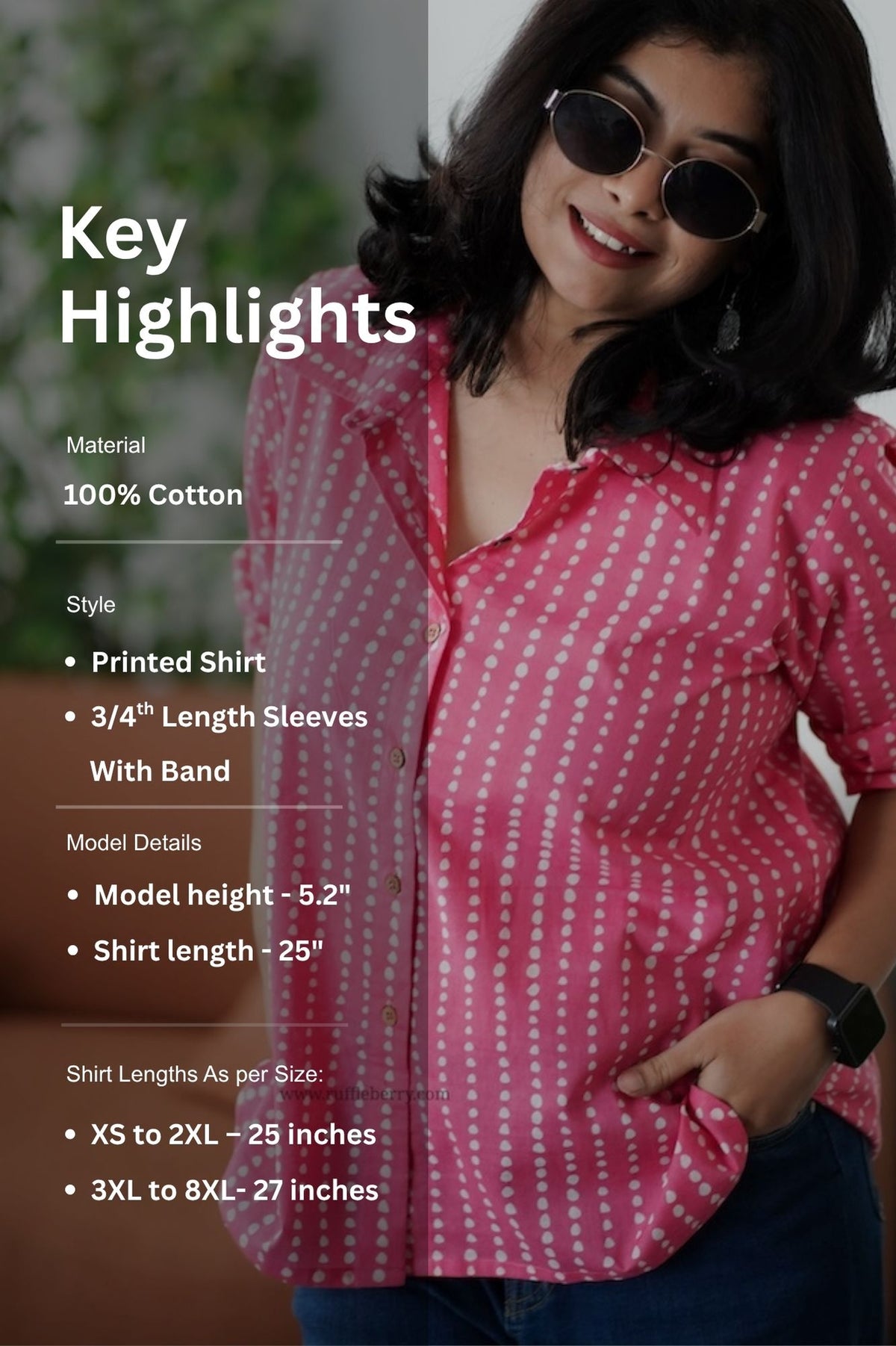pink cotton shirt