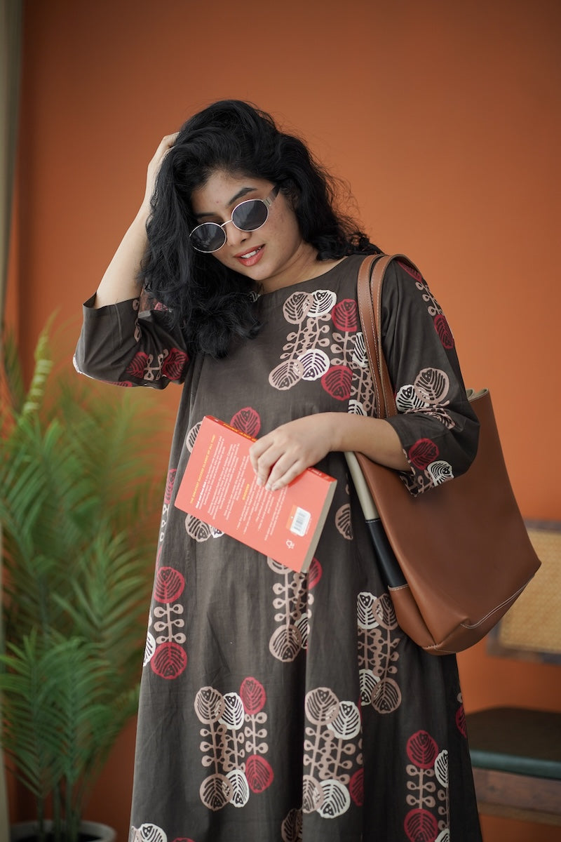 Jaan DarkBrown Aline Cotton Co-ord Set