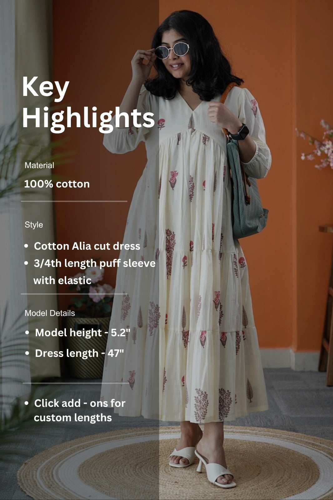 jundaze white cotton tier dress