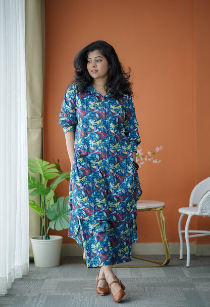 Jaan Multifloral Cotton Co-ord Set