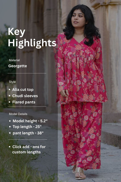 Kumuda Georgette Co-ord Set