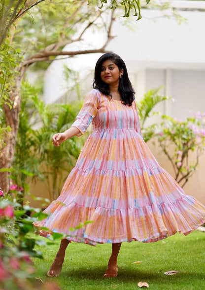 Candy Georgette Tier Dress