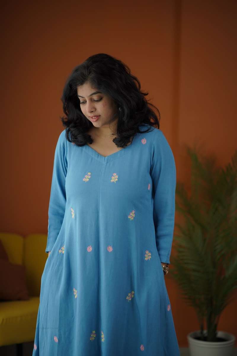 Kriti Embroidered Cotton Co-ord Set image 4