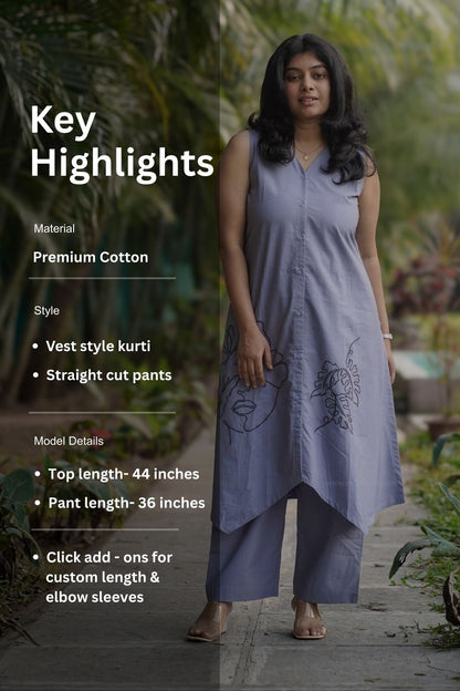 Holly Embroidered co-ord set