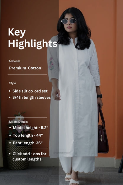 First Move Embroidered Co-ord set
