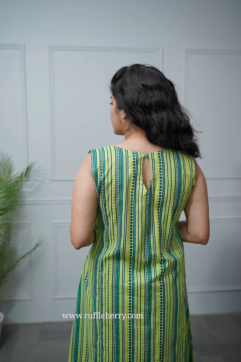 kinni green cotton co-ord set