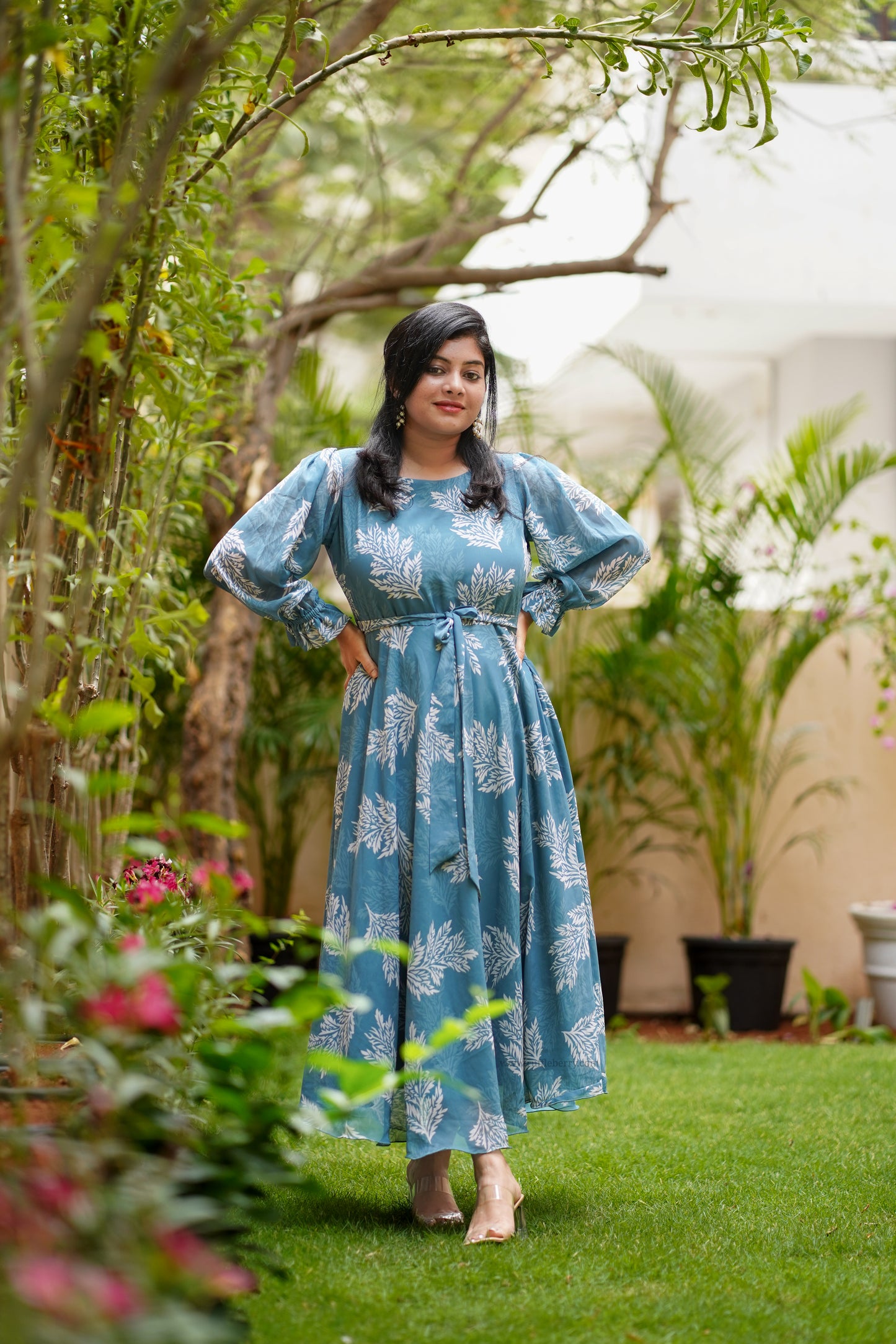 kaylee georgette a-line dress