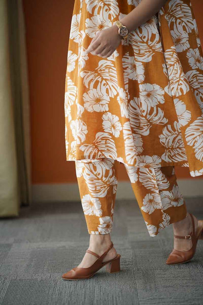 Piku mustard orange co-ord set