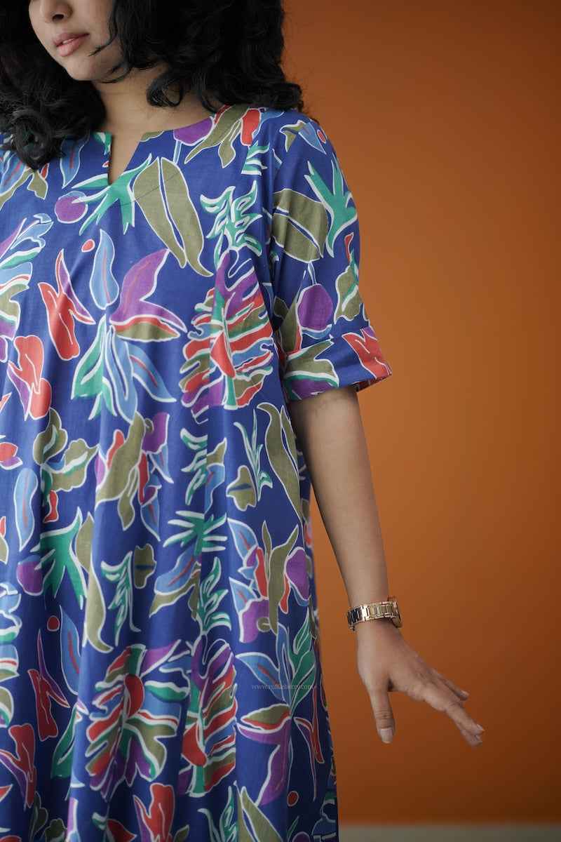 piku tropical blue co-ord set