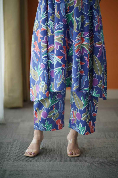 Piku tropical blue co-ord set