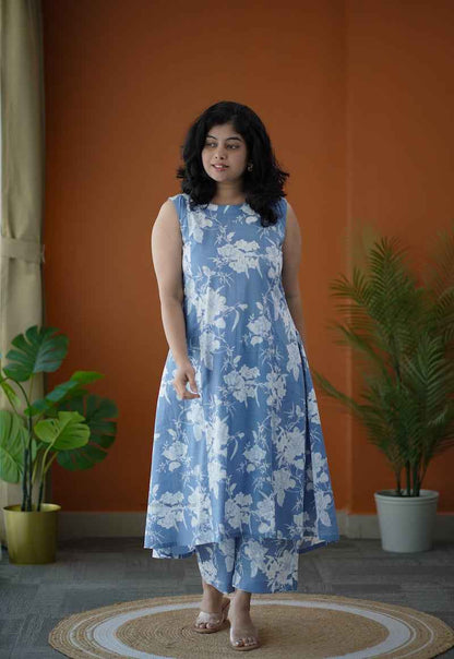 Piku iceblue co-ord set