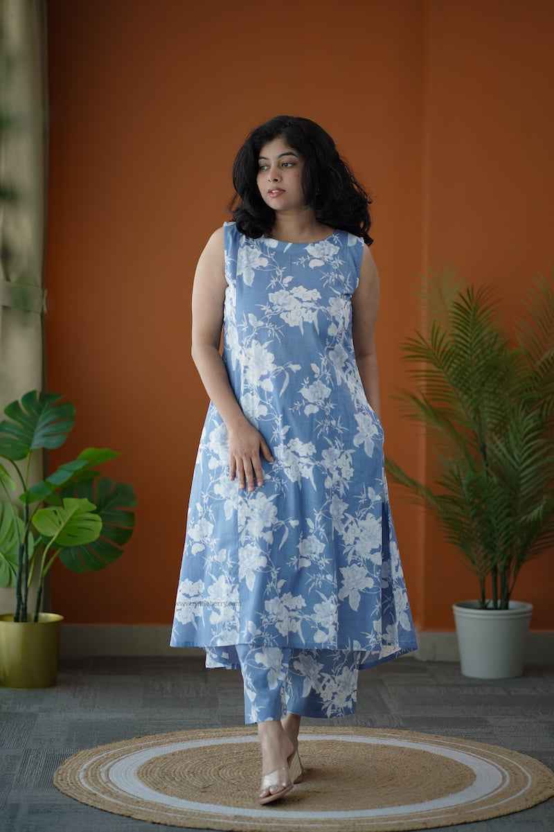 piku iceblue co-ord set