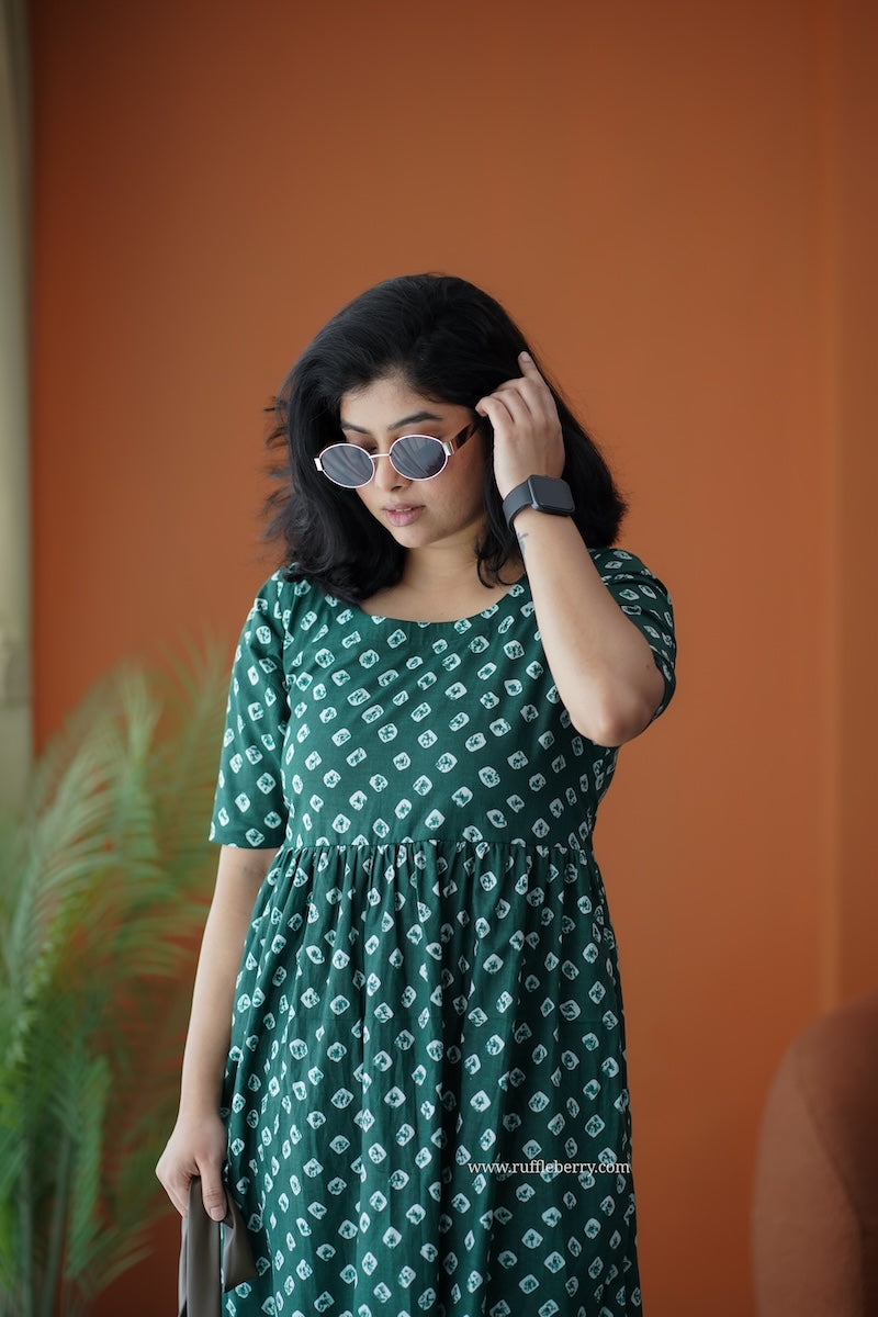 pyari green cotton co-ord set