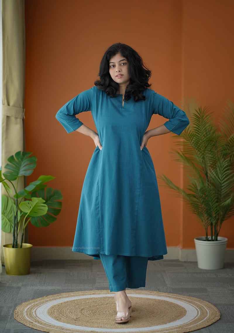 piku dark teal coord set