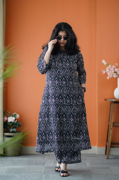 Taara Black Georgette Co-Ord Set