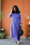 Taara Slate Blue Georgette Co-Ord Set