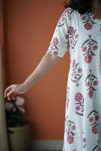 Julie White Cotton Co-ord Set