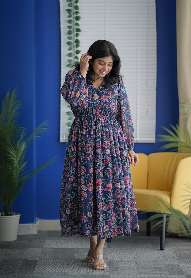 Her Grace - ELEGANT Georgette dress – Ruffleberry