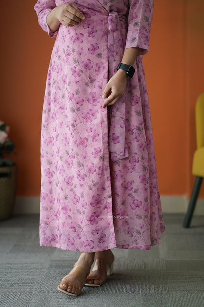 Rimjim Blush Georgette Wrap Dress