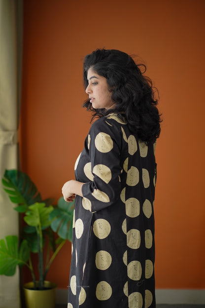 Ammayi Black polka Co-ord set