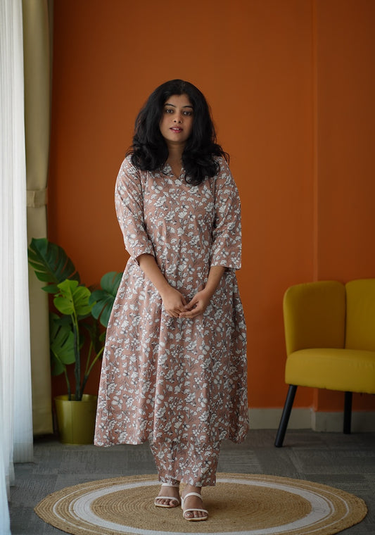 Ammayi Blush A-line co-ord set