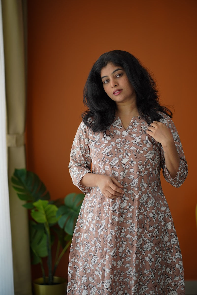 ammayi blush a-line co-ord set