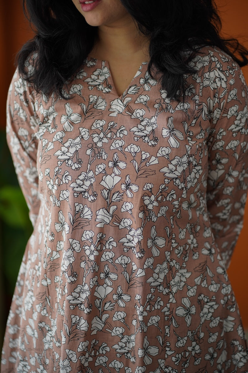 ammayi blush a-line co-ord set