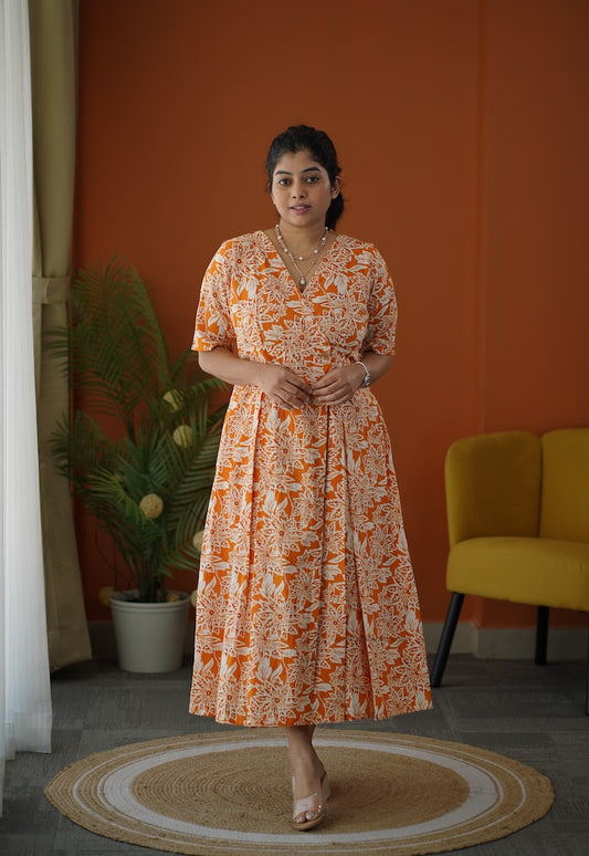 MELODY Cotton Wrap Dress