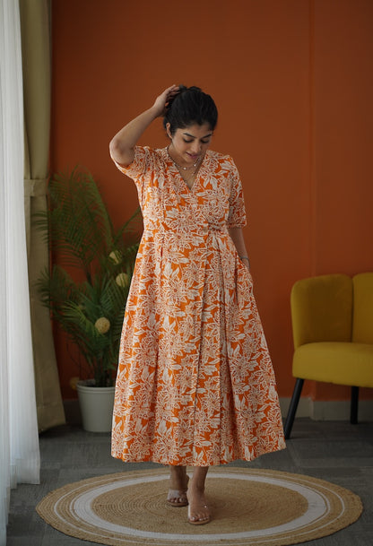 MELODY Cotton Wrap Dress