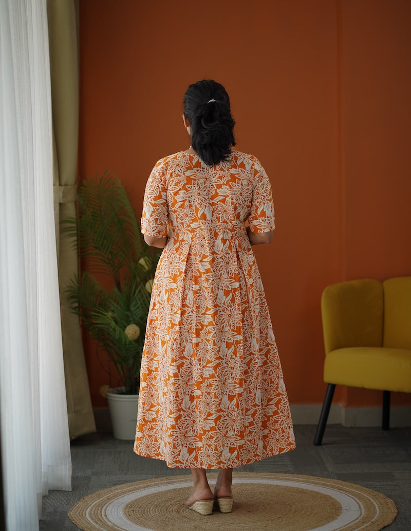 melody cotton wrap dress