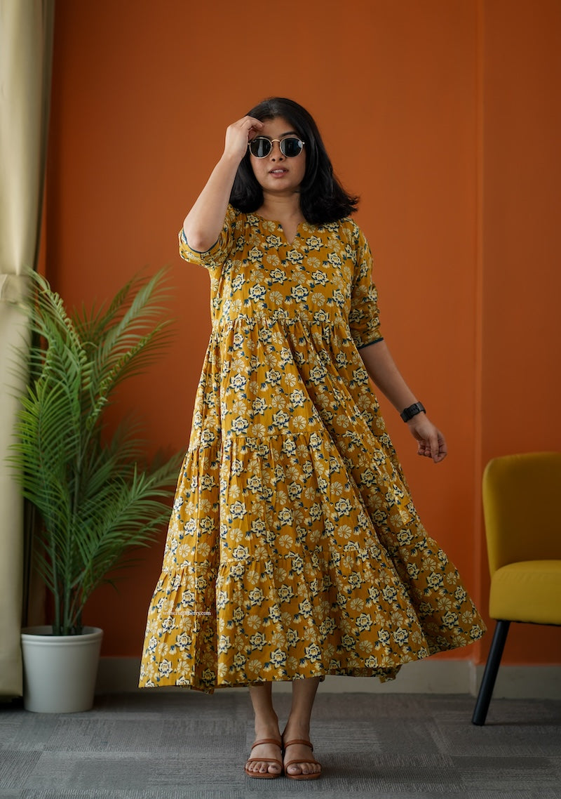 sumlove honey cotton tier dress
