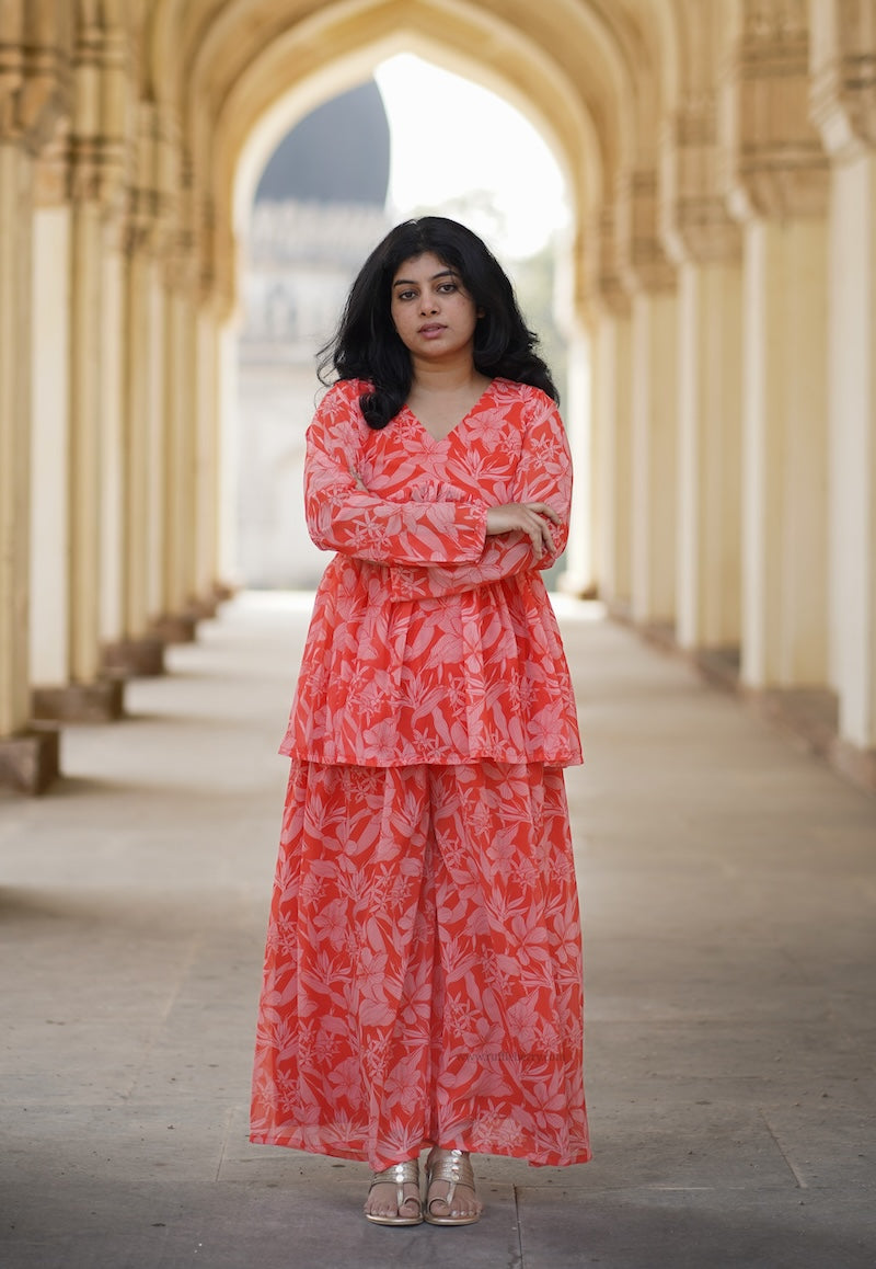 mandara georgette co-ord set