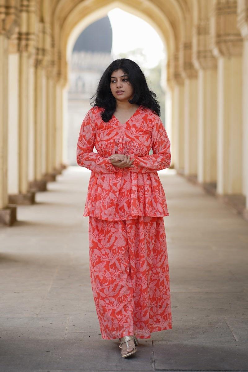 mandara georgette co-ord set