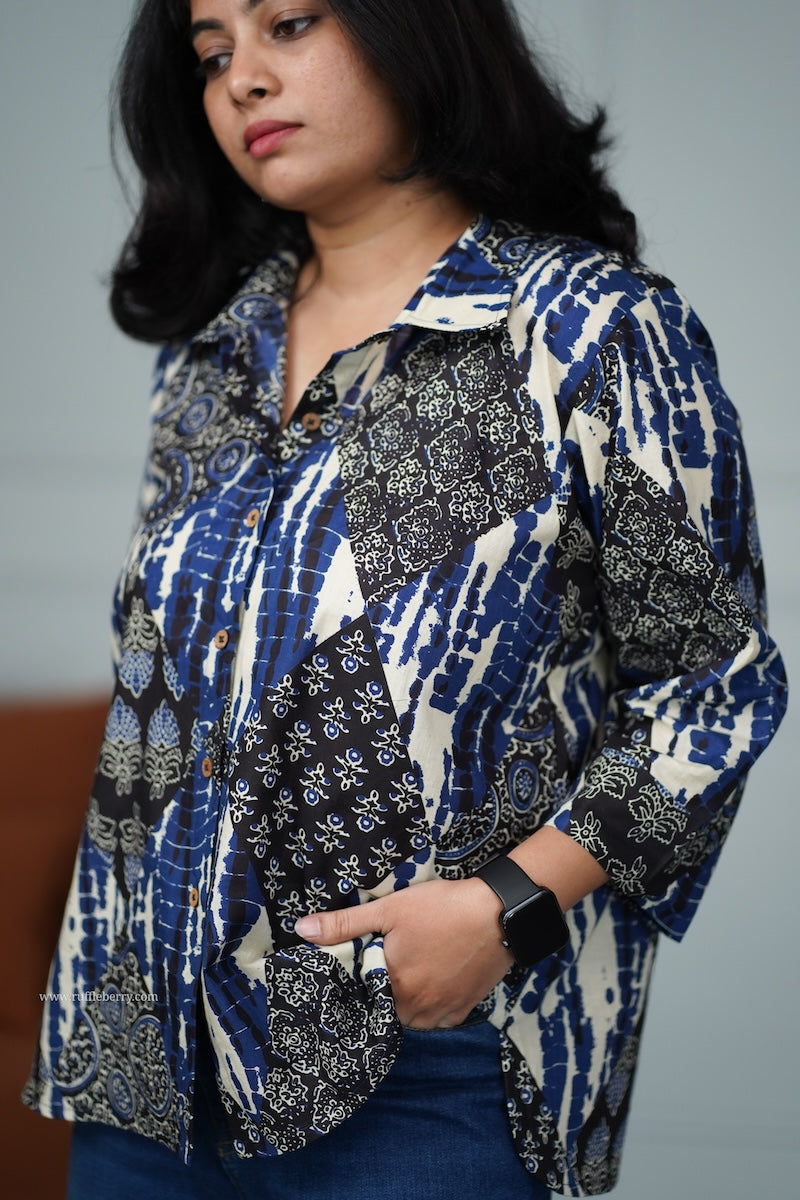 black cotton shirt