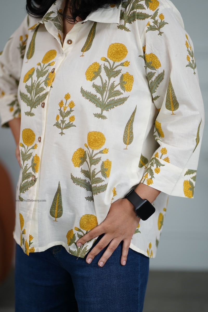 ivory cotton shirt