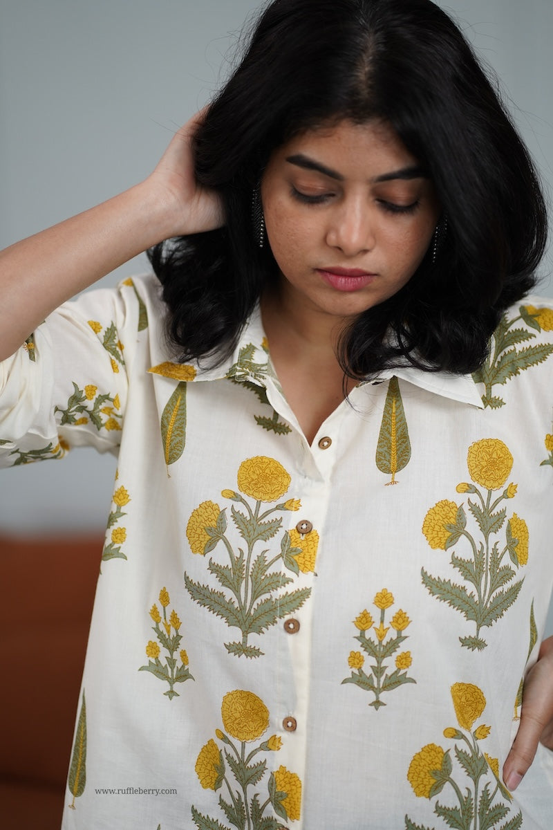 ivory cotton shirt