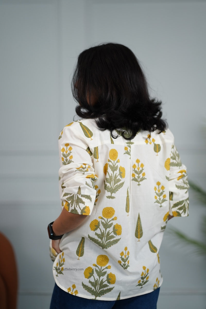 ivory cotton shirt