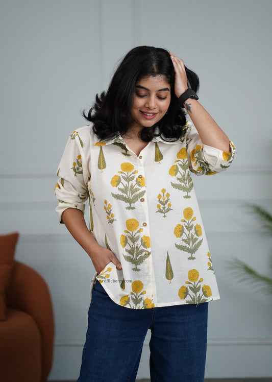Ivory Cotton Shirt