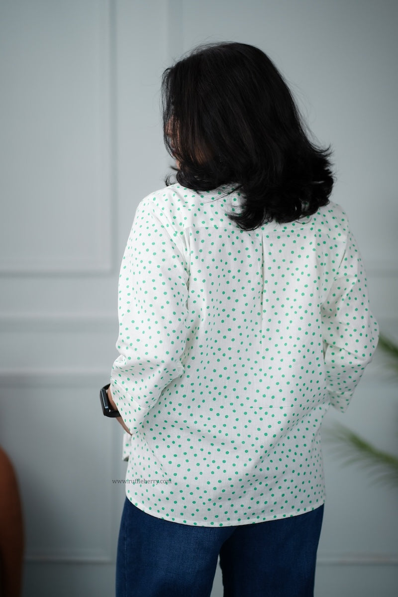 white cotton shirt