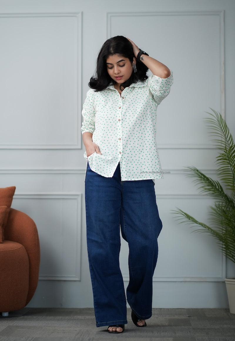 white cotton shirt