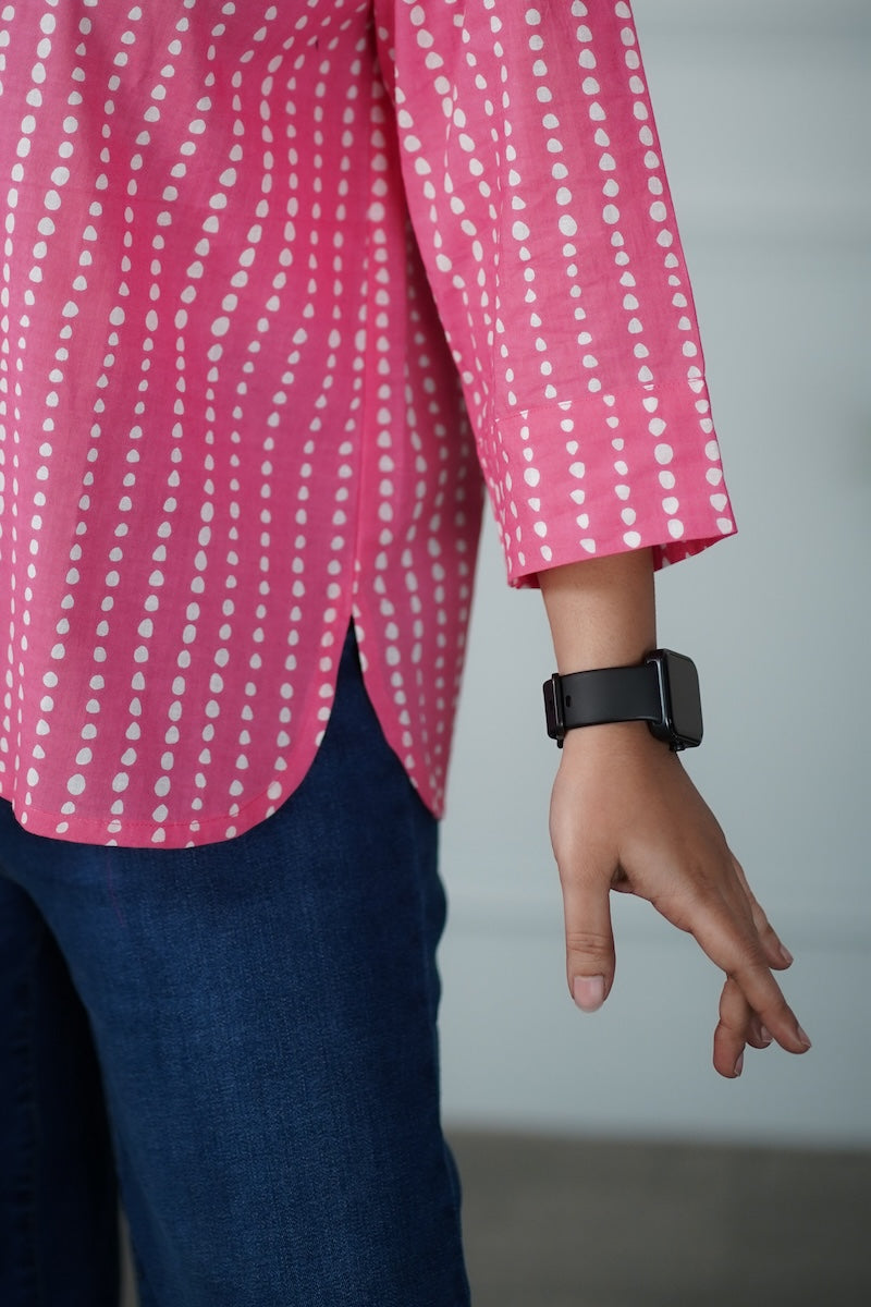 pink cotton shirt