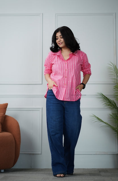 Pink Cotton Shirt